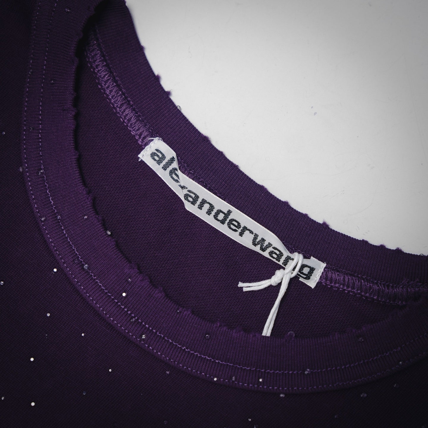 Wang 25ss rhinestone t-shirt