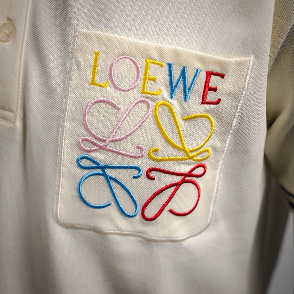 Loe 25ss embroidered polo