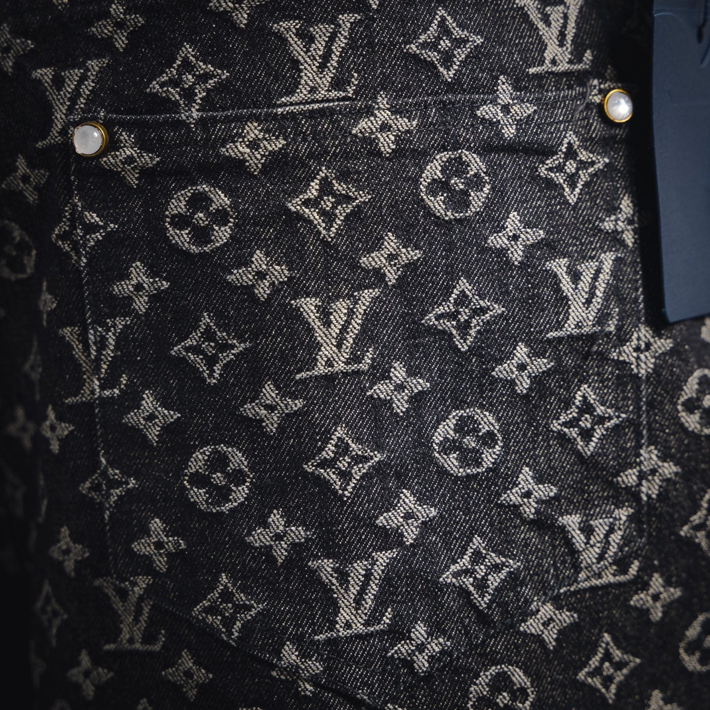 Louis 25ss jacquard denim short