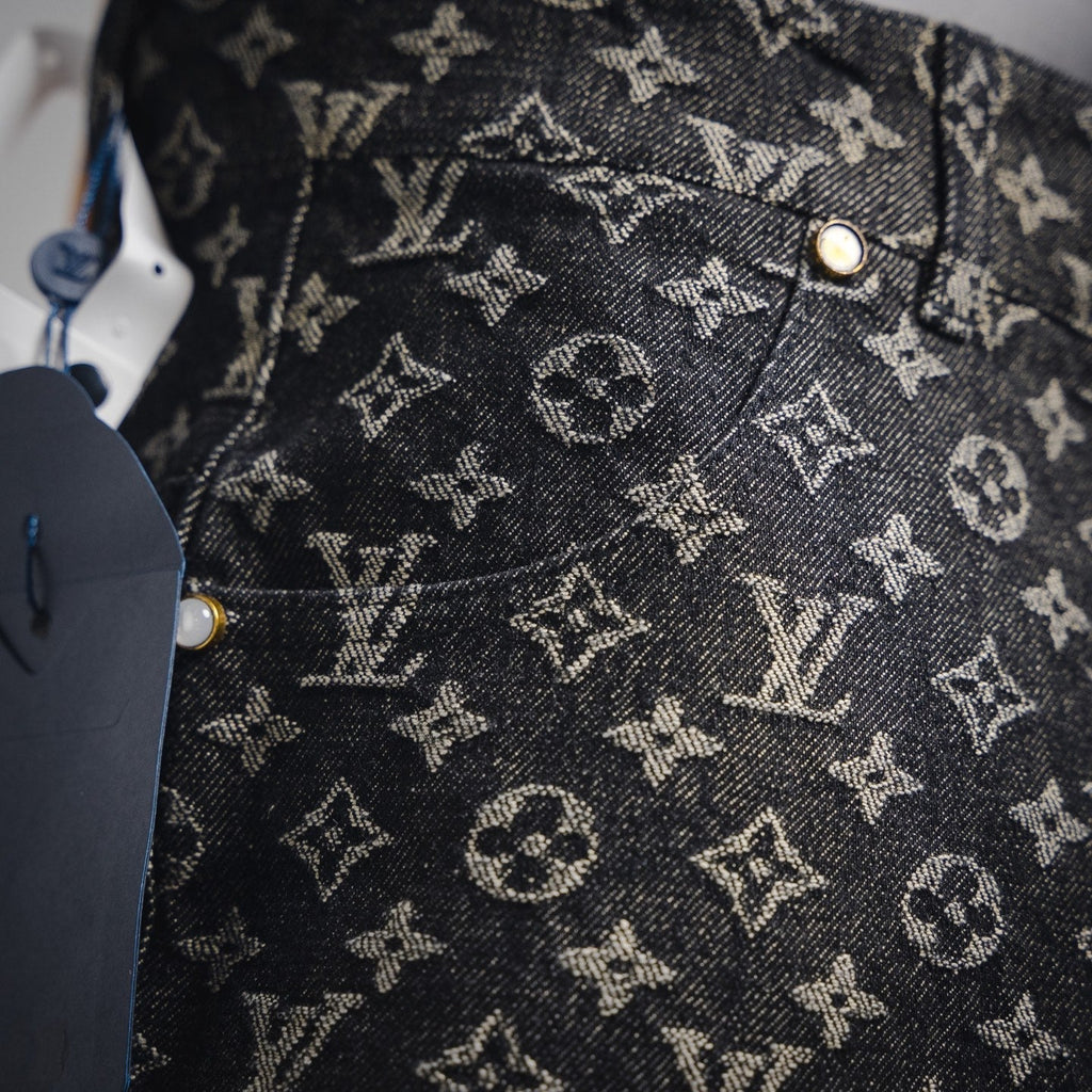 Louis 25ss jacquard denim short