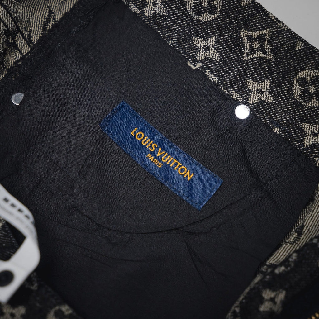 Louis 25ss jacquard denim short