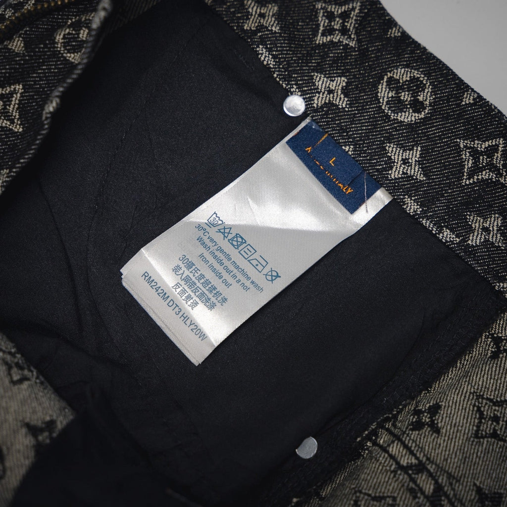 Louis 25ss jacquard denim short