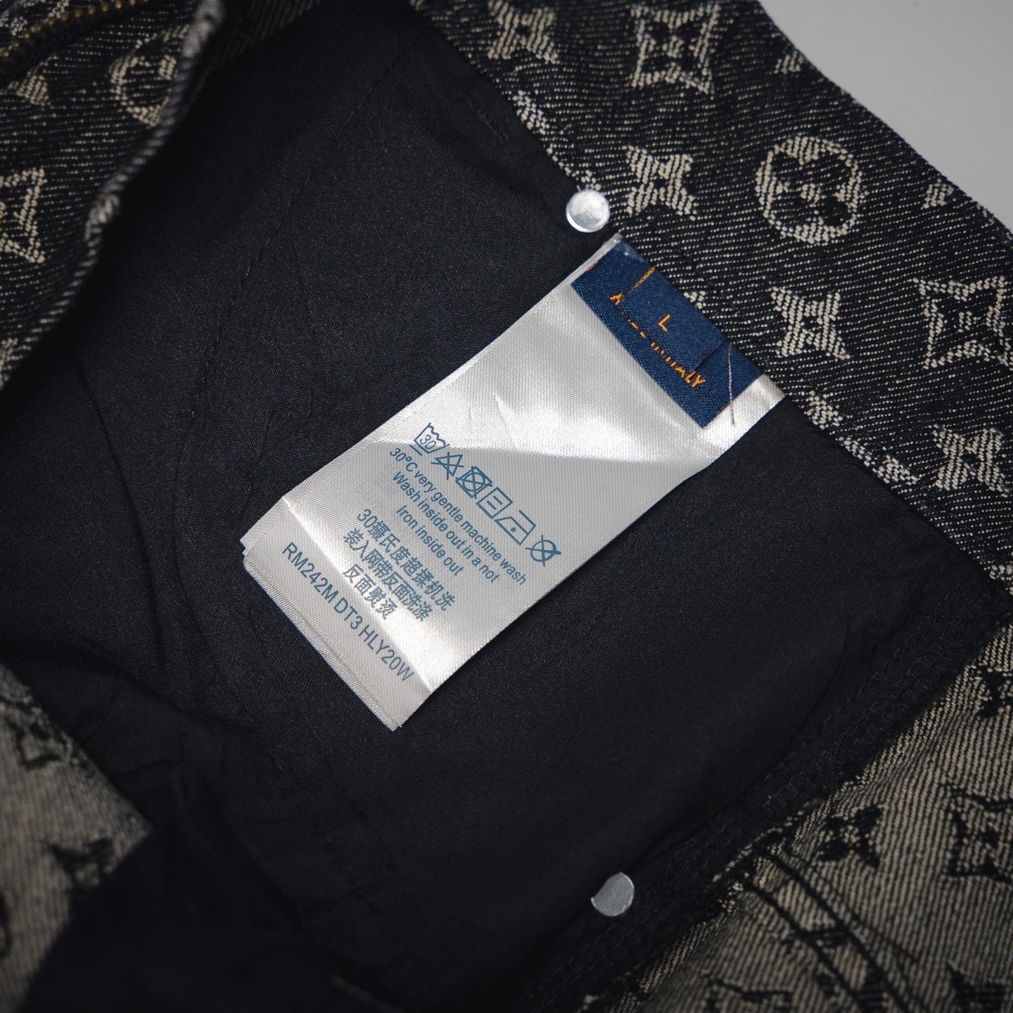 Louis 25ss jacquard denim short