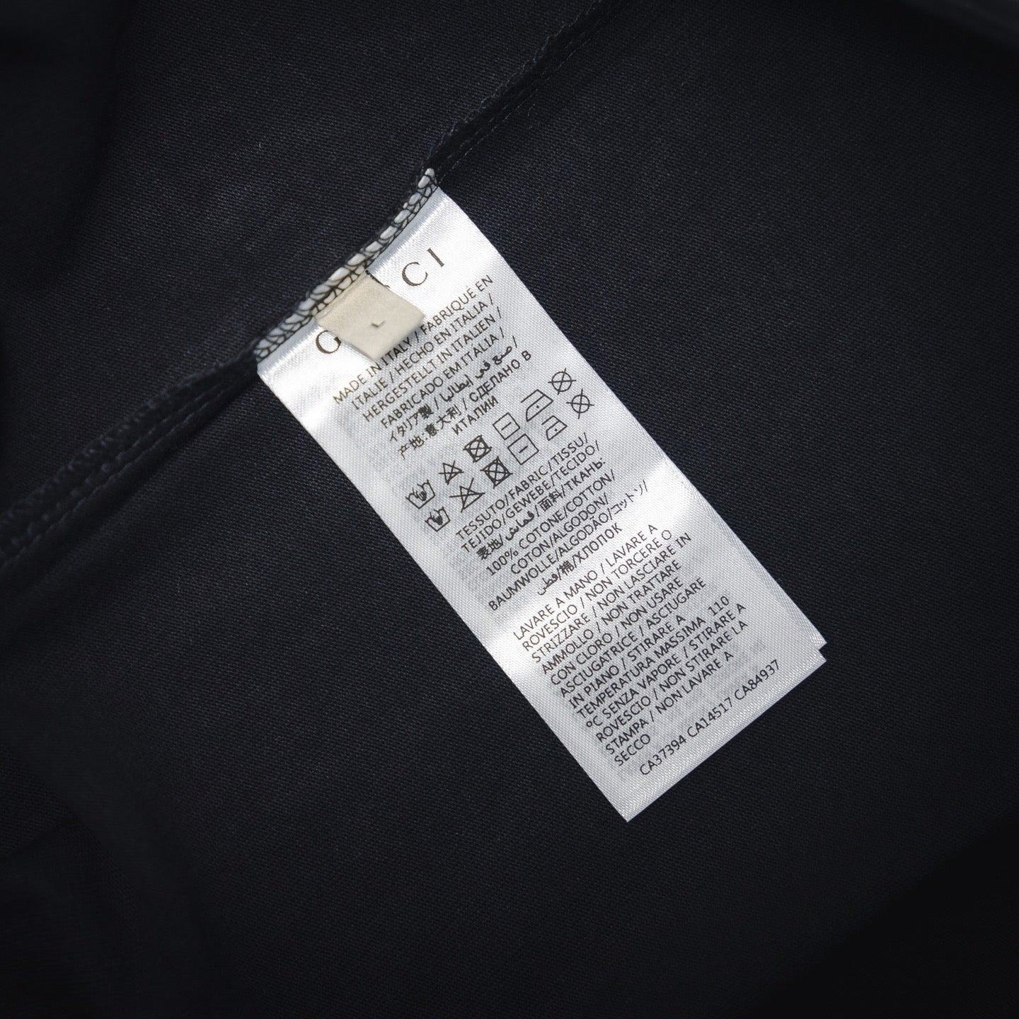 Guc 25ss embroidered t-shirt