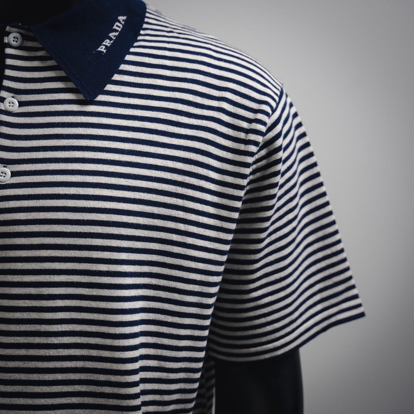 Pra embroidered knit polo