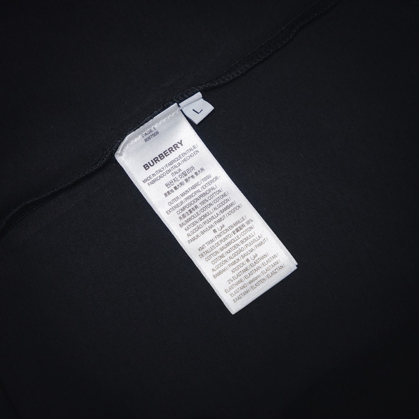 Bur 25ss flocking t-shirt