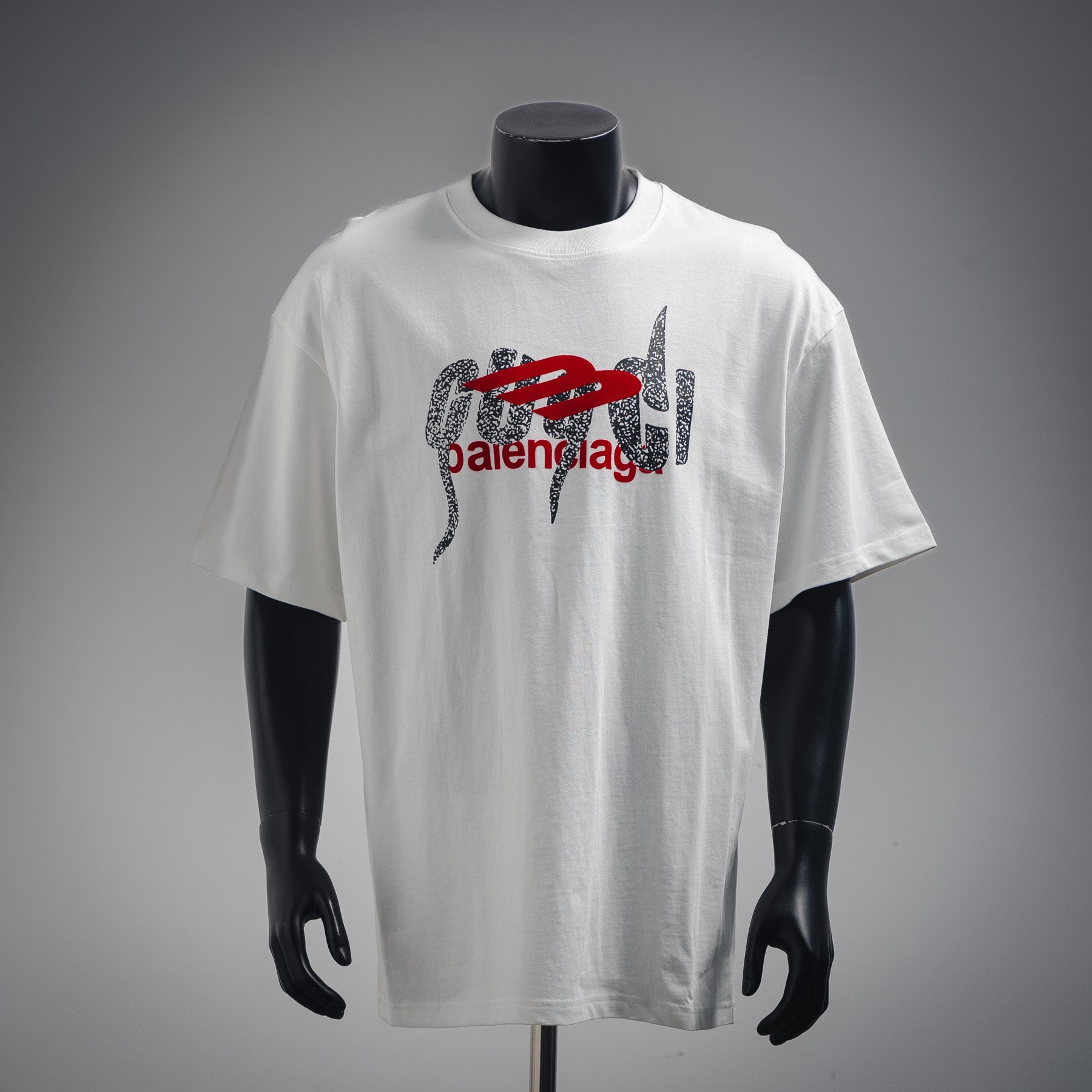 Guc x Balen flocking t-shirt