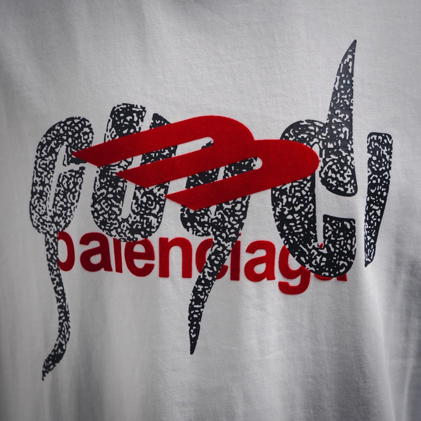 Guc x Balen flocking t-shirt