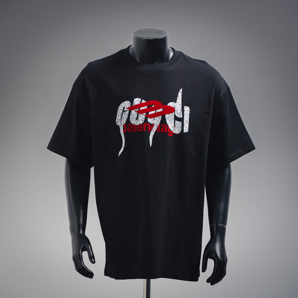 Guc x Balen flocking t-shirt