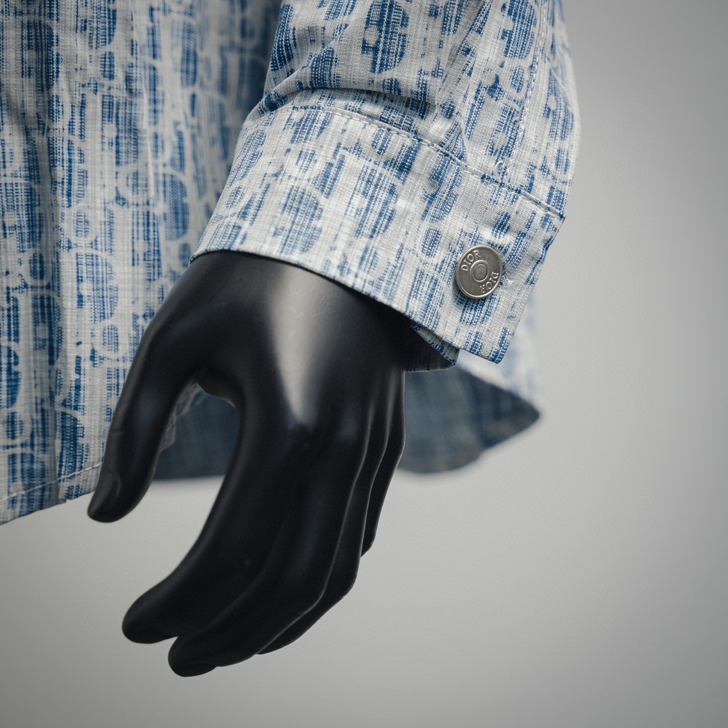 Dio 25ss jacquard denim shirt