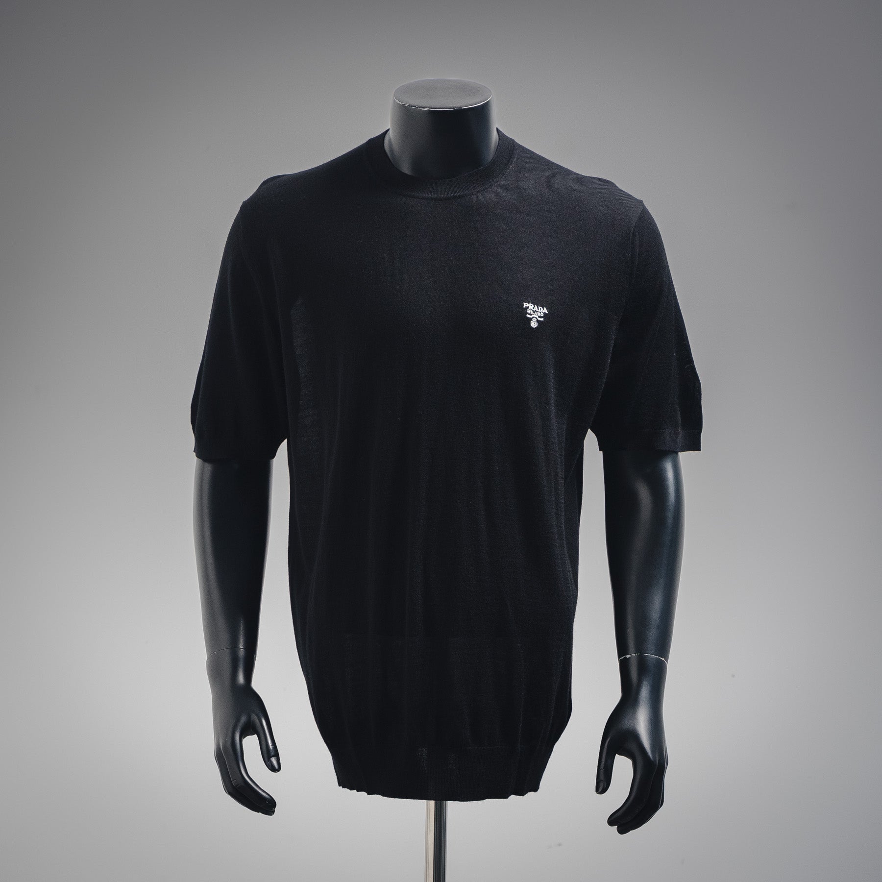 Pra 25ss knit embroidered t-shirt