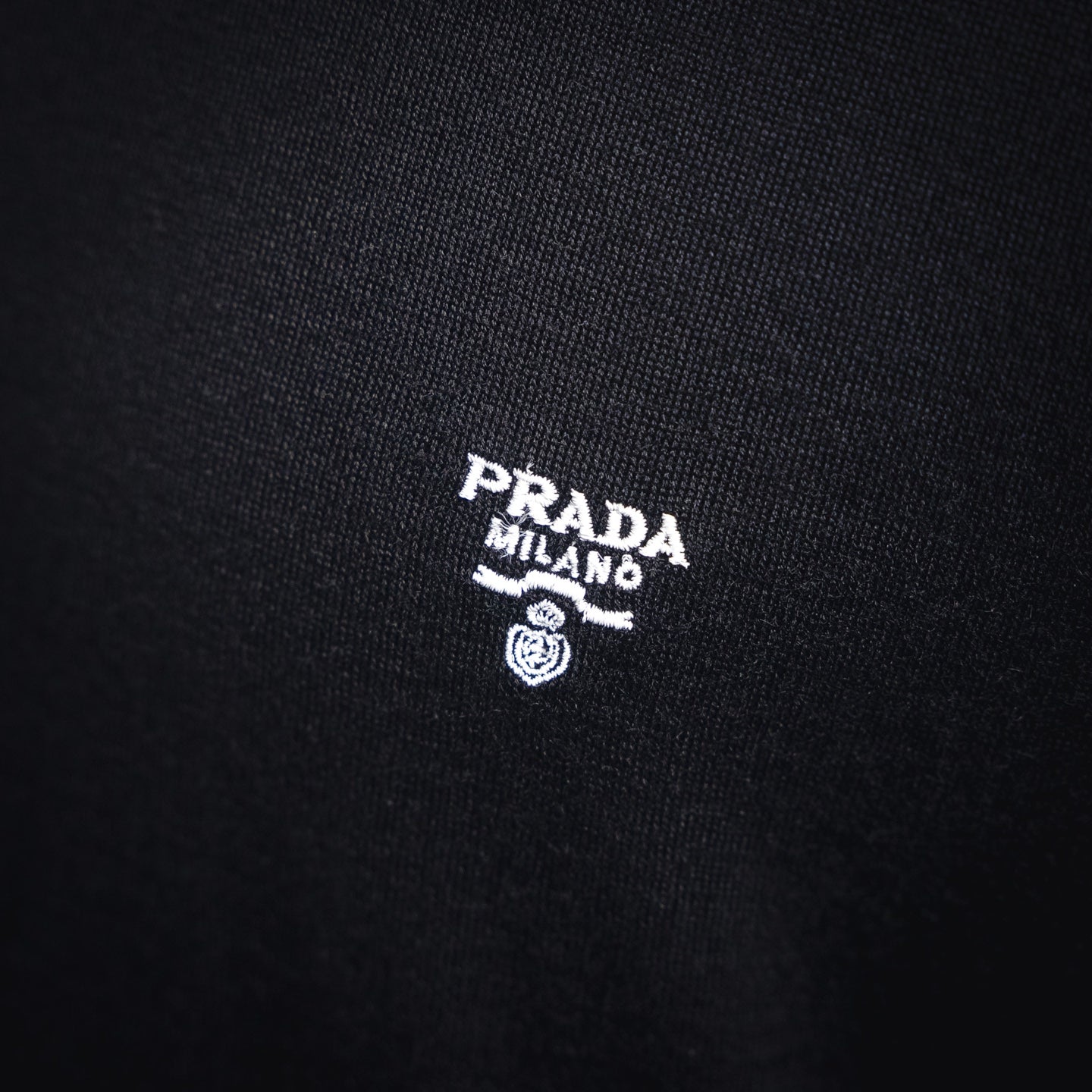Pra 25ss knit embroidered t-shirt