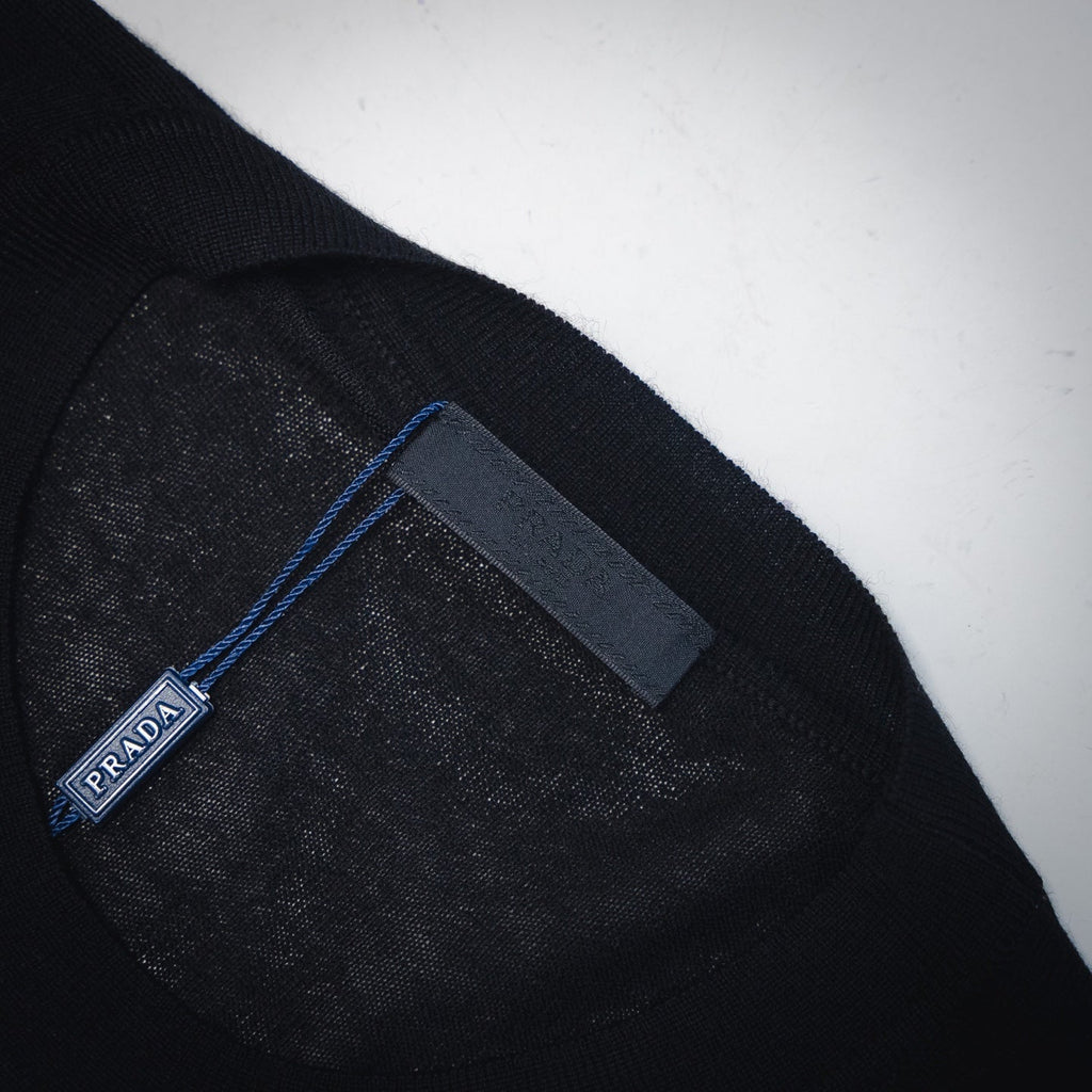 Pra 25ss knit embroidered t-shirt