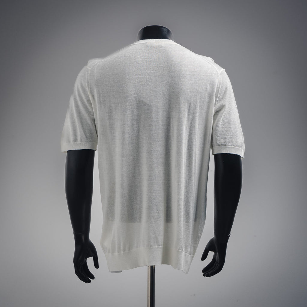 Pra 25ss knit embroidered t-shirt