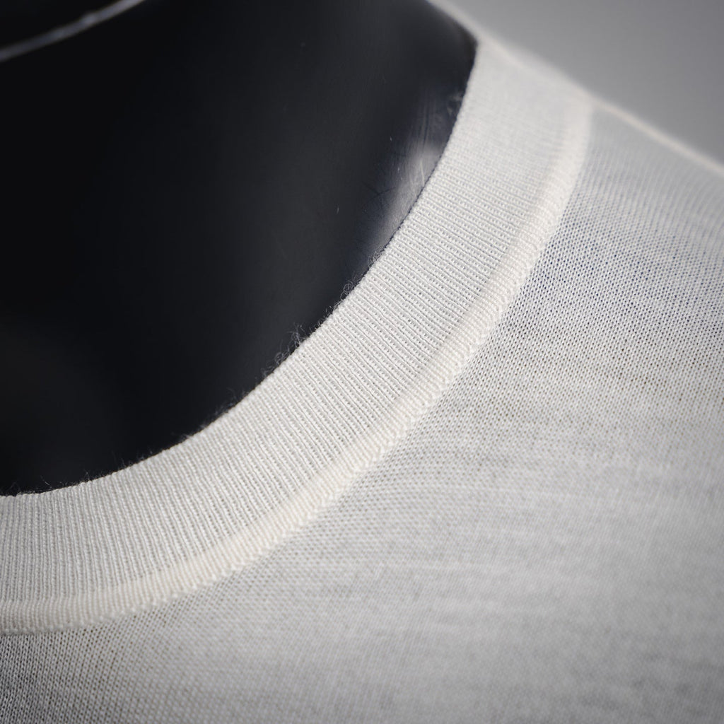 Pra 25ss knit embroidered t-shirt