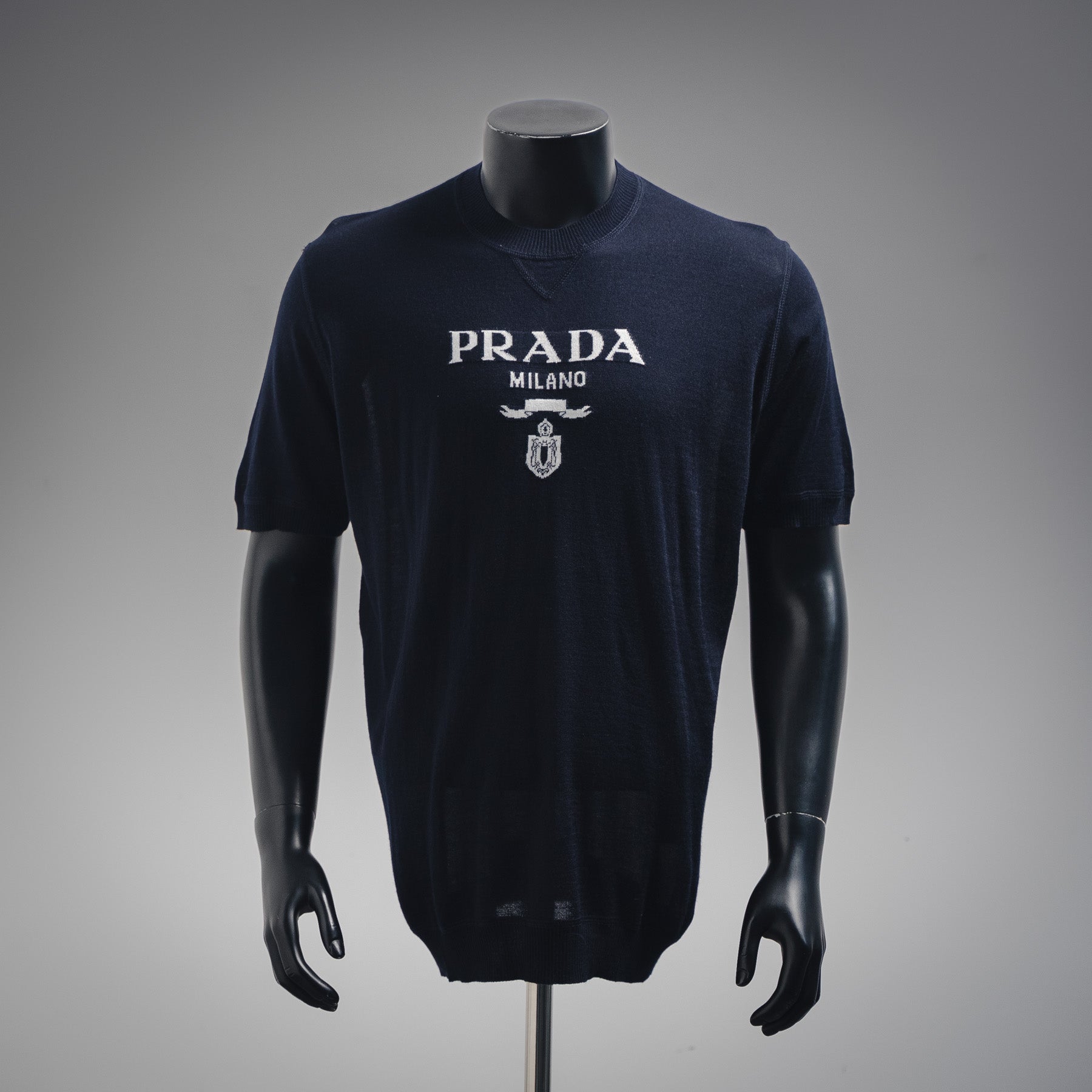 Pra 25ss jacquard knit t-shirt