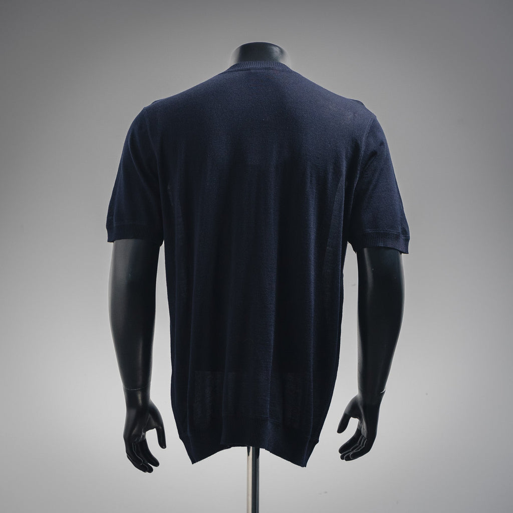 Pra 25ss jacquard knit t-shirt