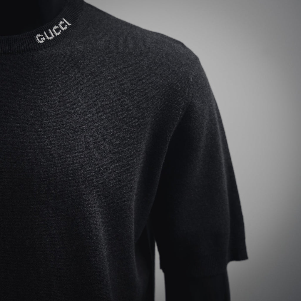 Guc 25ss jacquard knit t-shirt