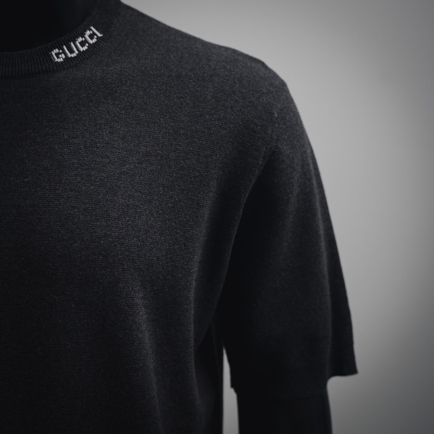Guc 25ss jacquard knit t-shirt