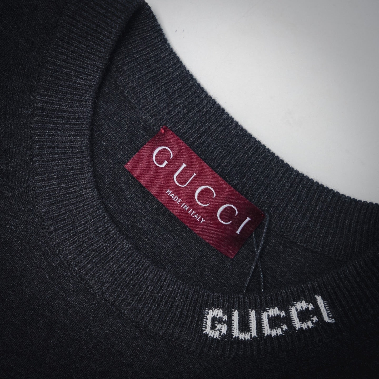 Guc 25ss jacquard knit t-shirt