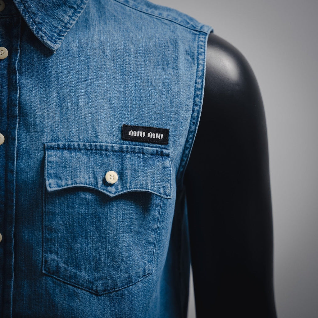 Miu 25ss denim vest