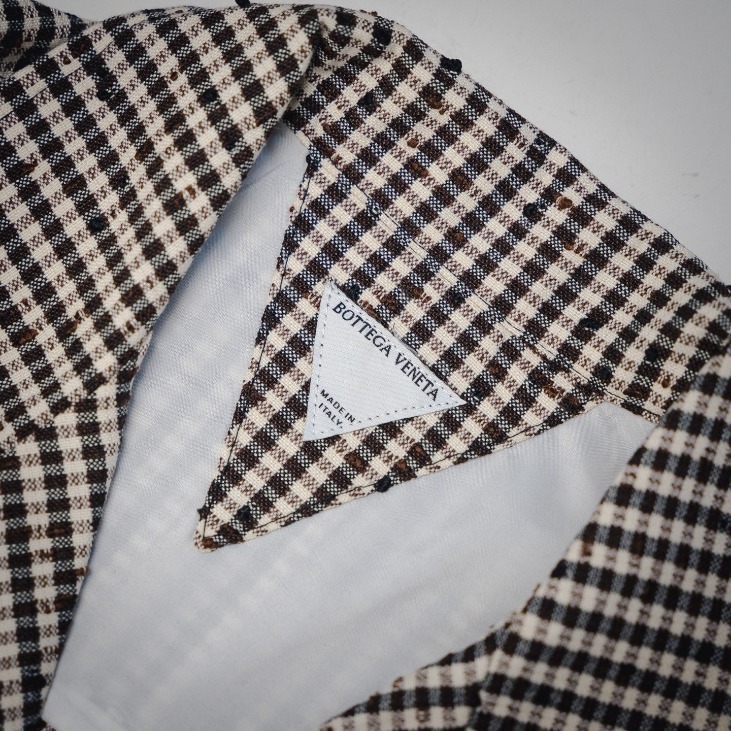Bottega 25ss houndstooth shirt