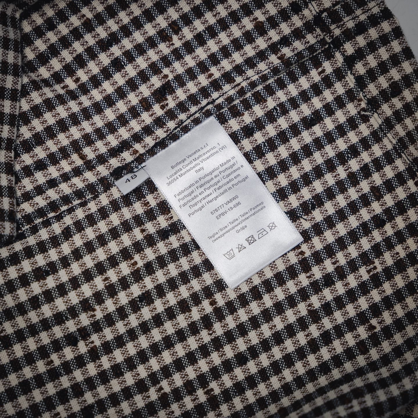 Bottega 25ss houndstooth shirt