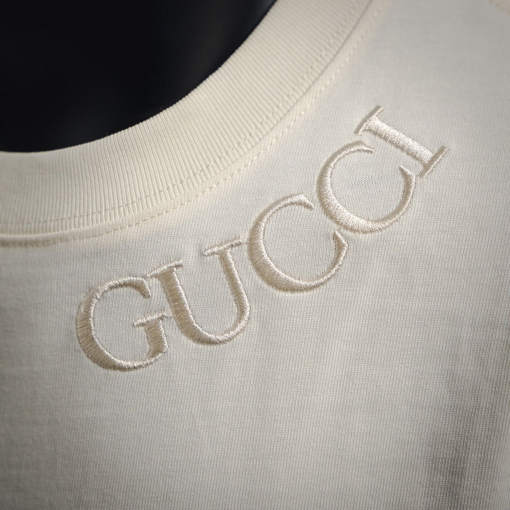 Guc 25ss embroidered t-shirt