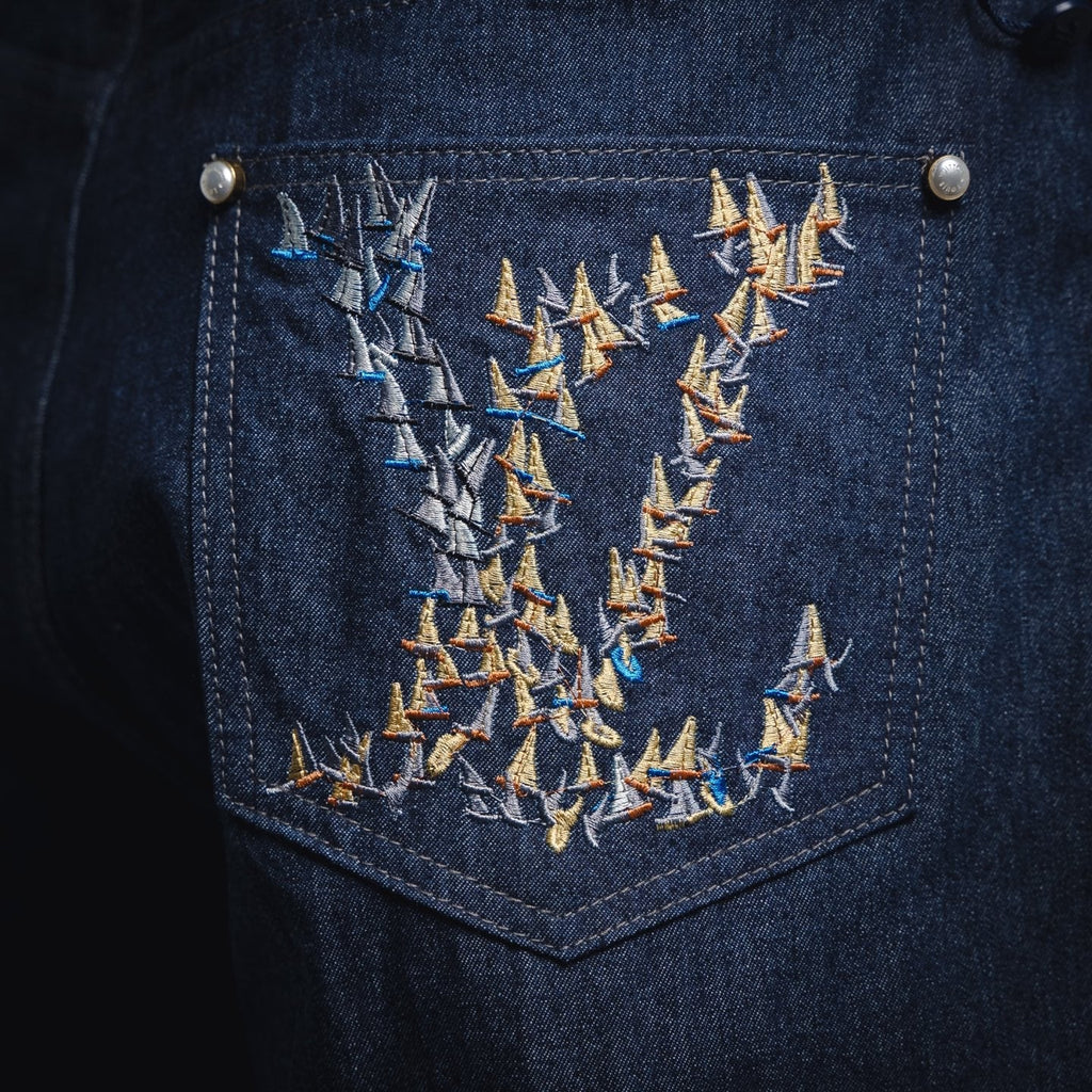 Louis 25ss embroidered short