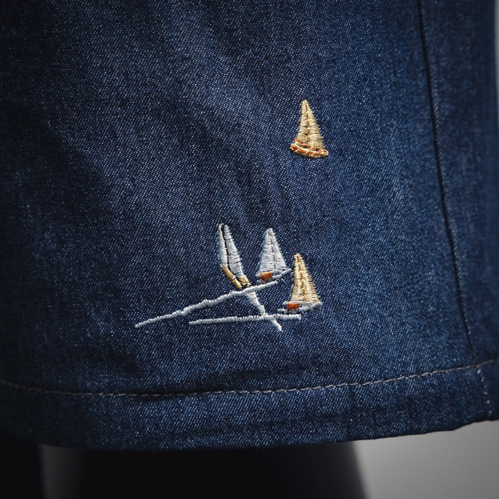 Louis 25ss embroidered short