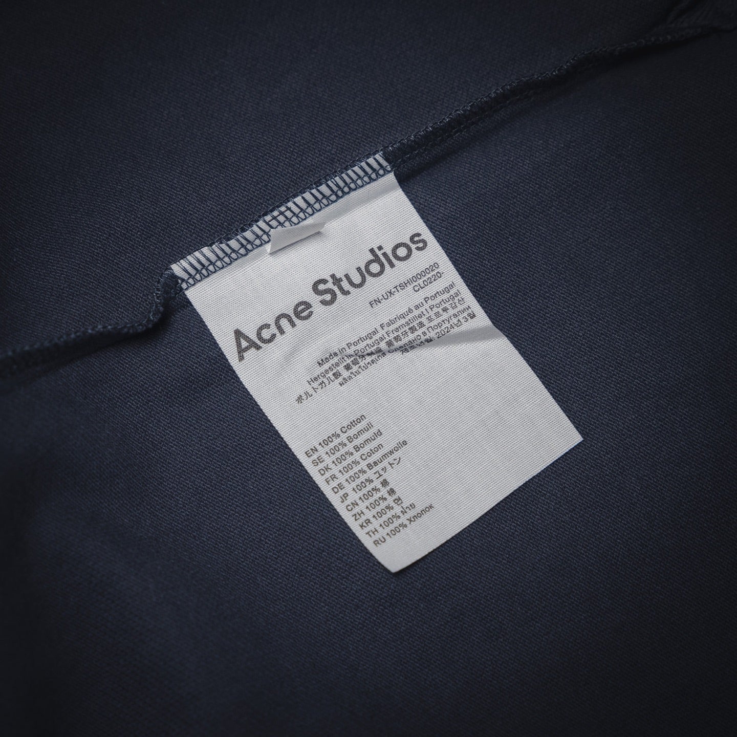 Acne 25ss embroidered t-shirt