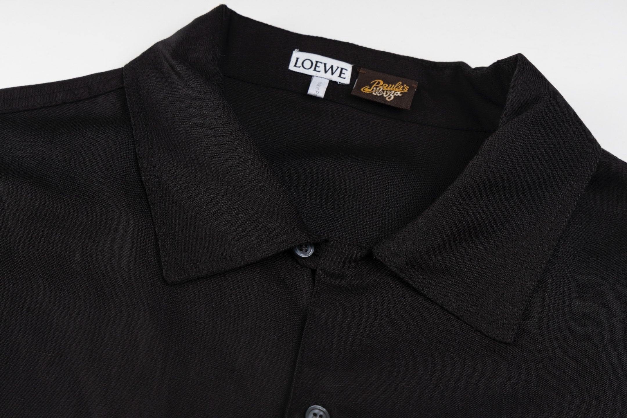 Loe 25ss anagram linen shirt
