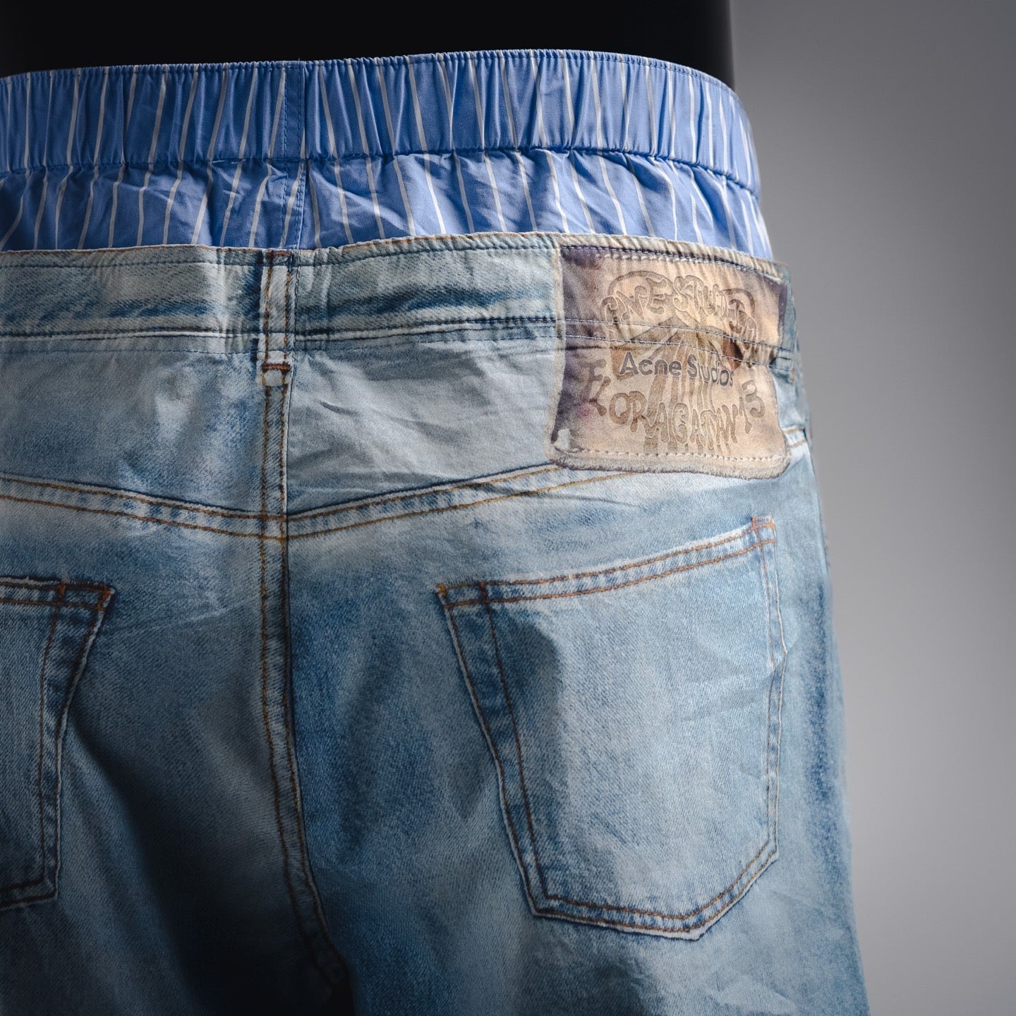 Acne 25ss patches jeans