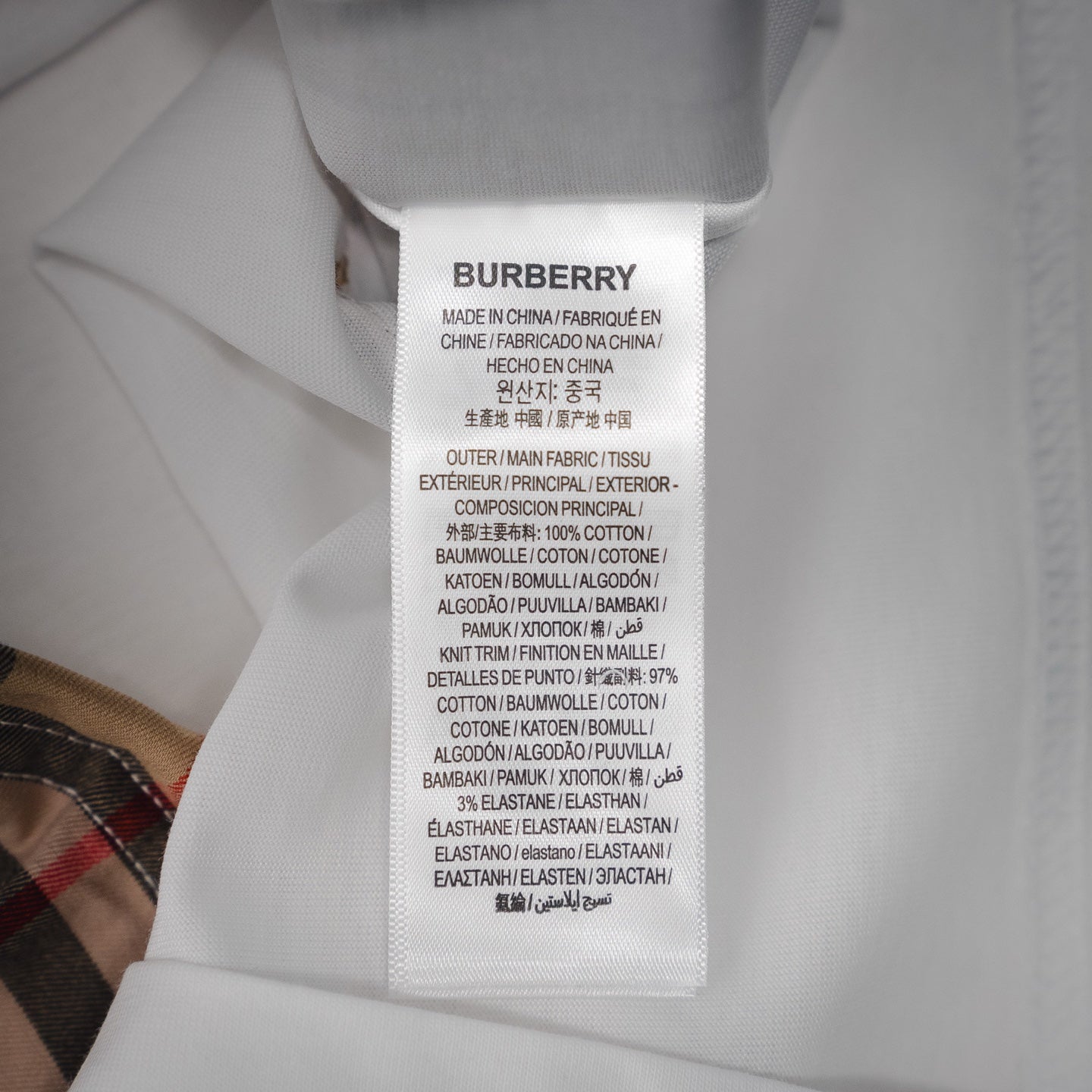 Bur 25ss label t-shirt