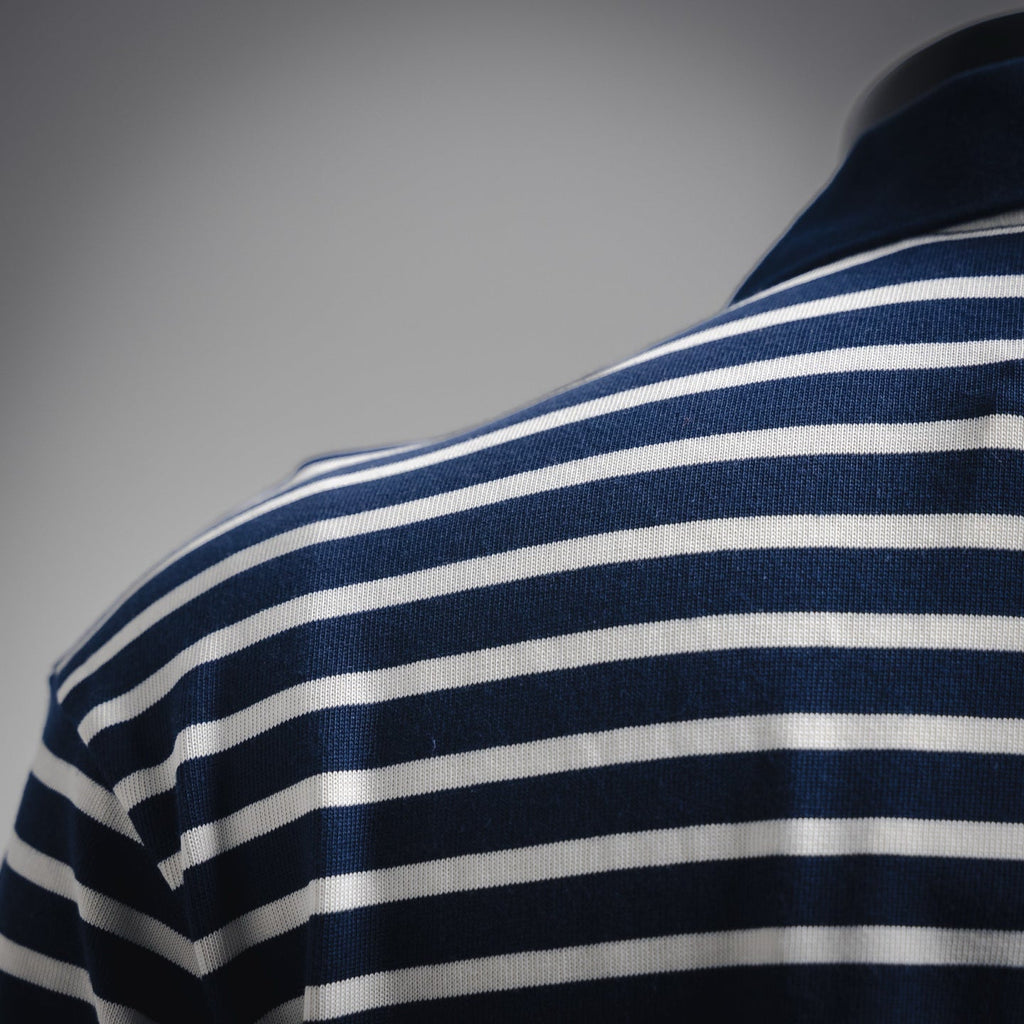Mon 25ss striped polo
