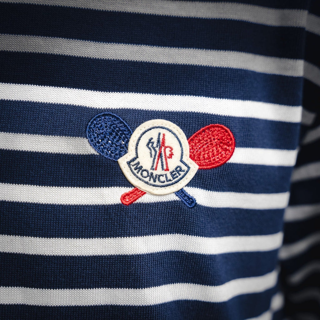 Mon 25ss striped polo
