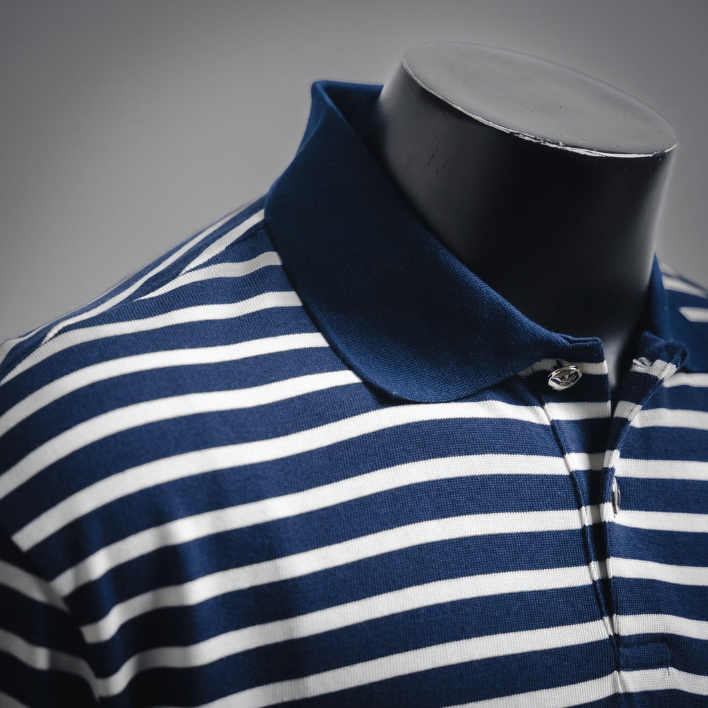 Mon 25ss striped polo
