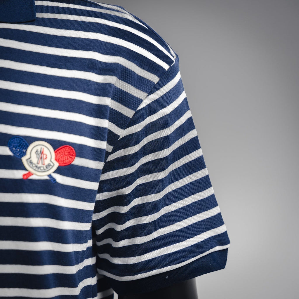Mon 25ss striped polo
