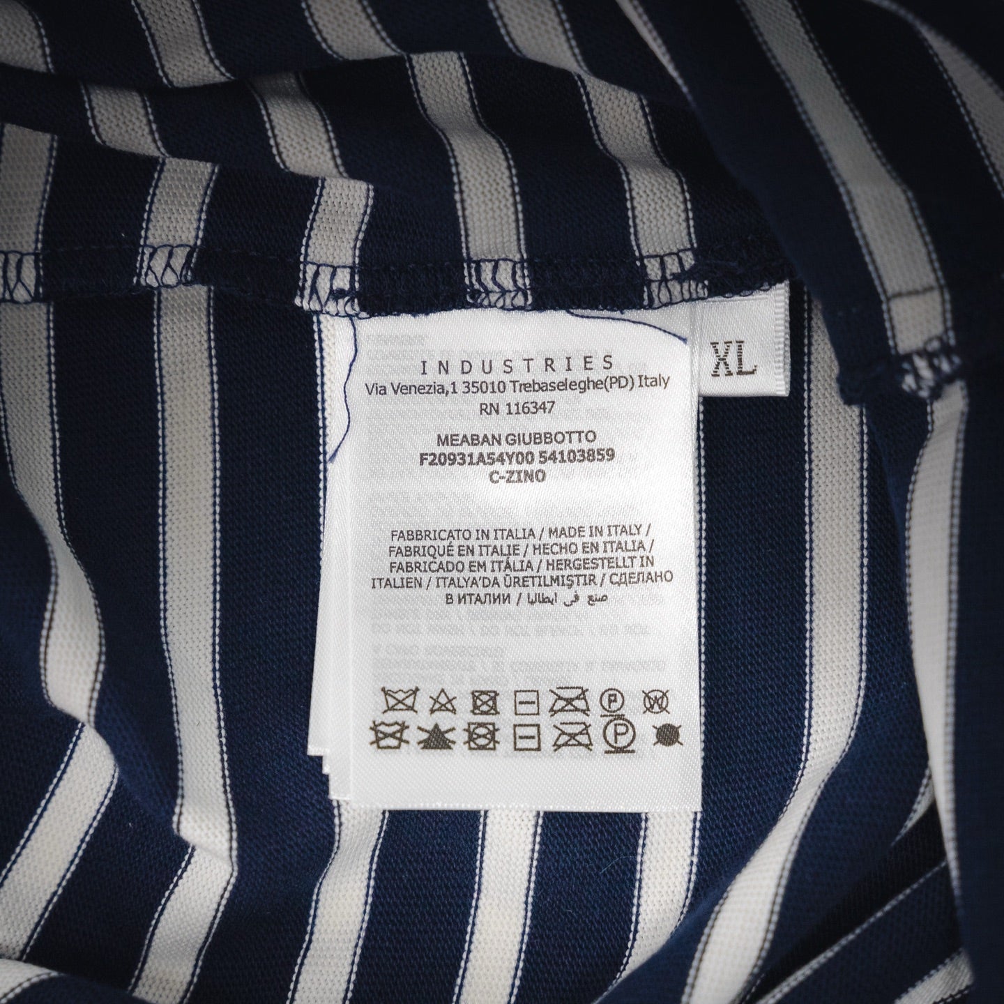 Mon 25ss striped polo