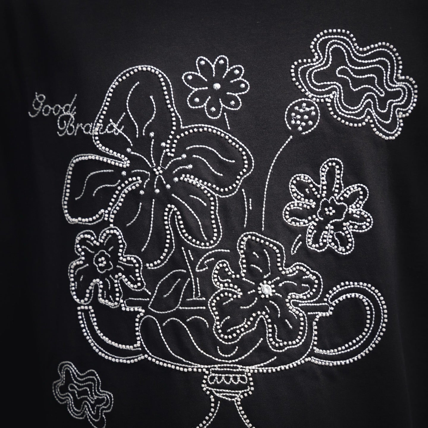 Good 25ss embroidered t-shirt