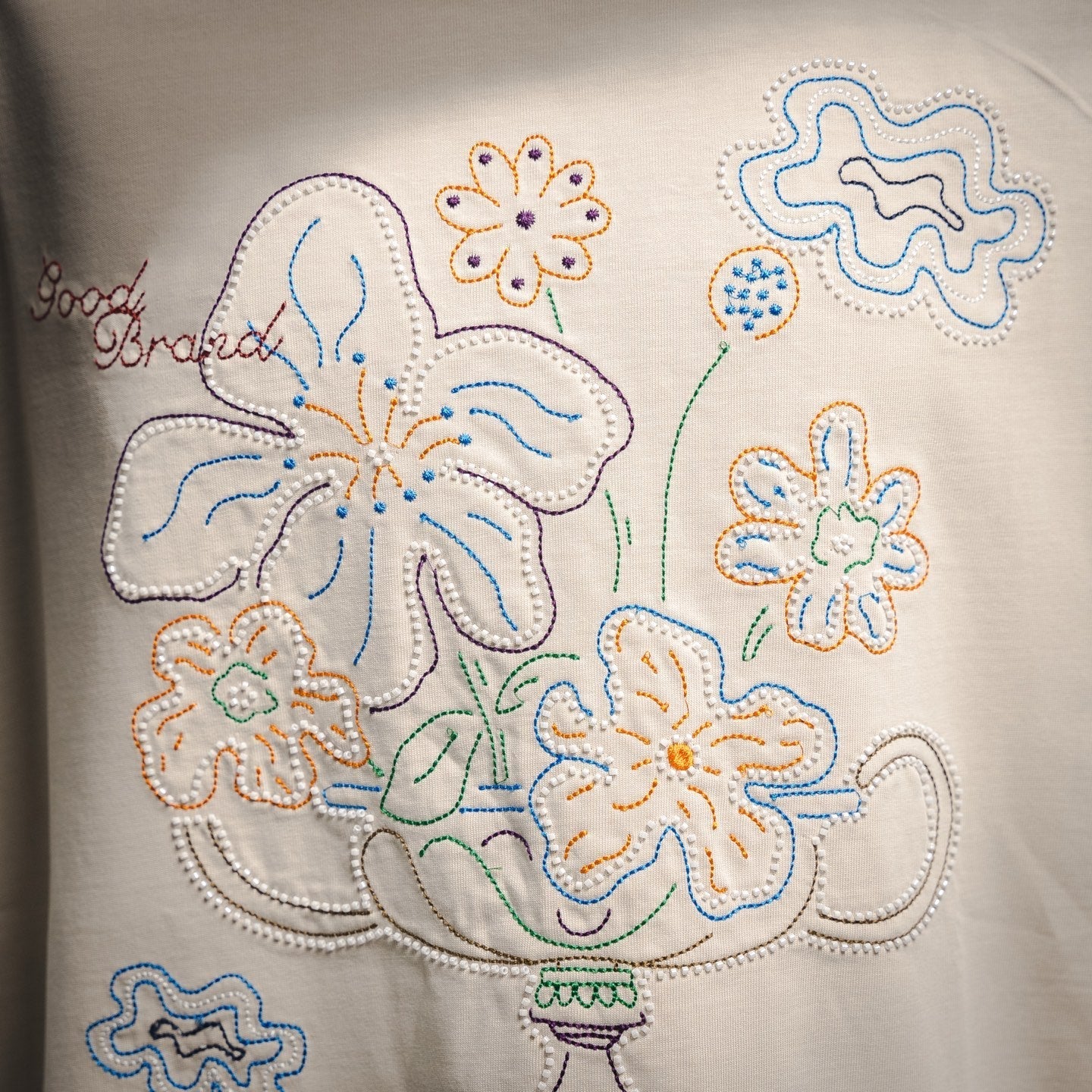 Good 25ss embroidered t-shirt