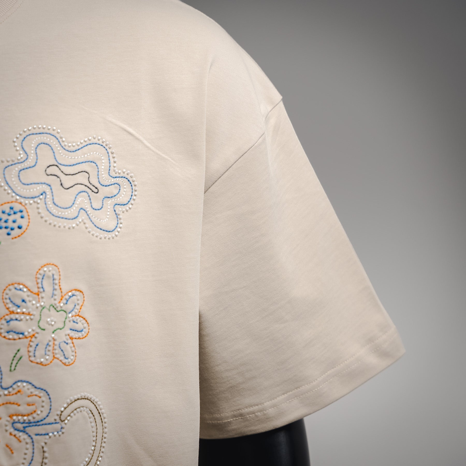 Good 25ss embroidered t-shirt