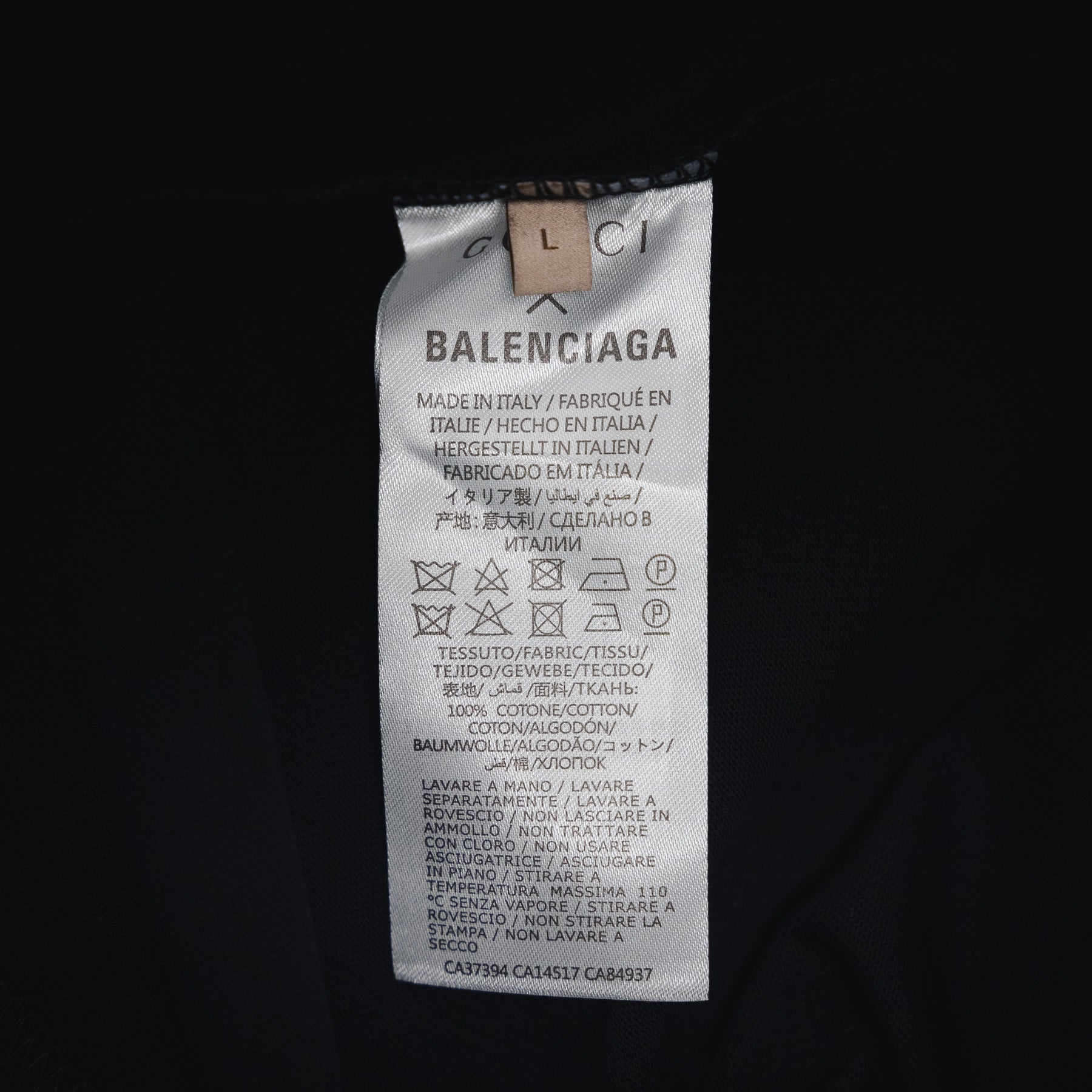 Guc x balen 25ss print t-shirt