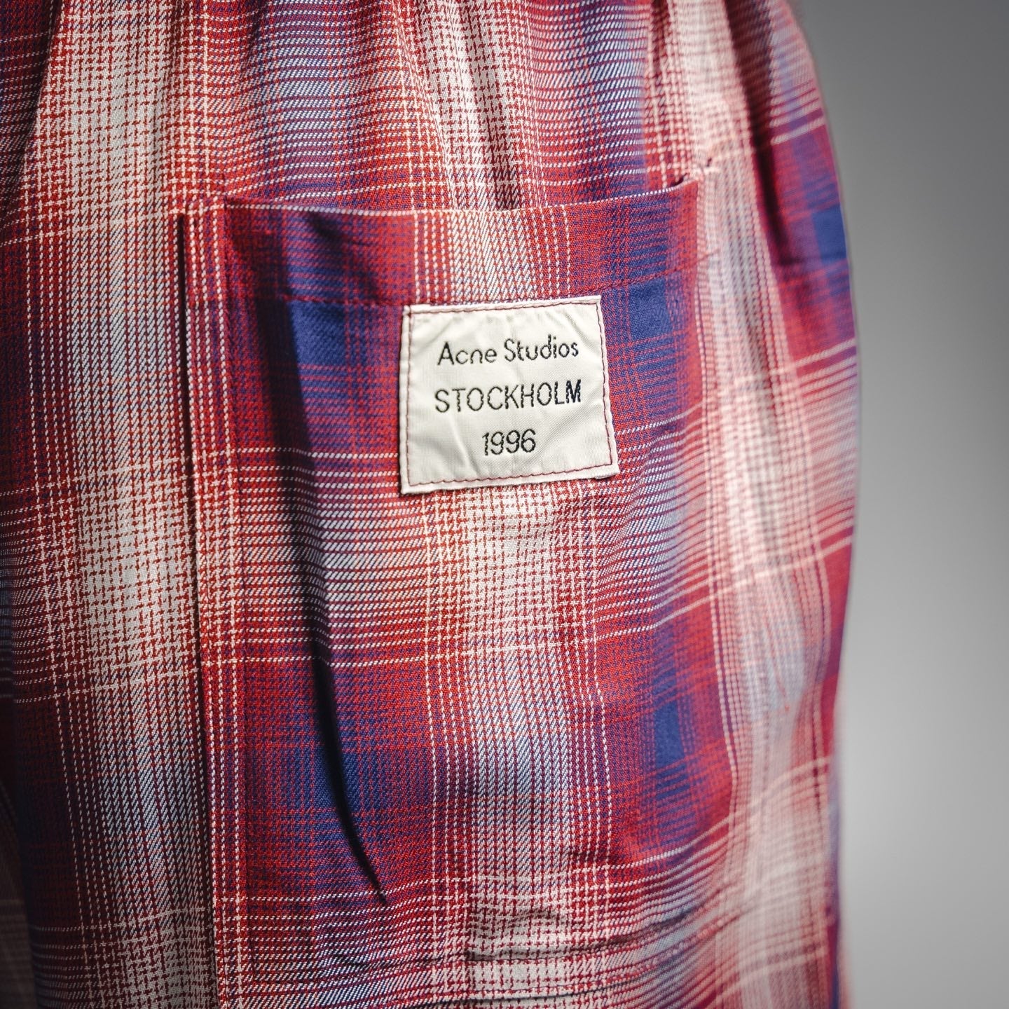 Acne 25ss plaid short