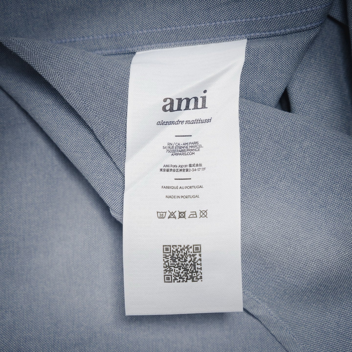 Ami 25ss embroidered shirt