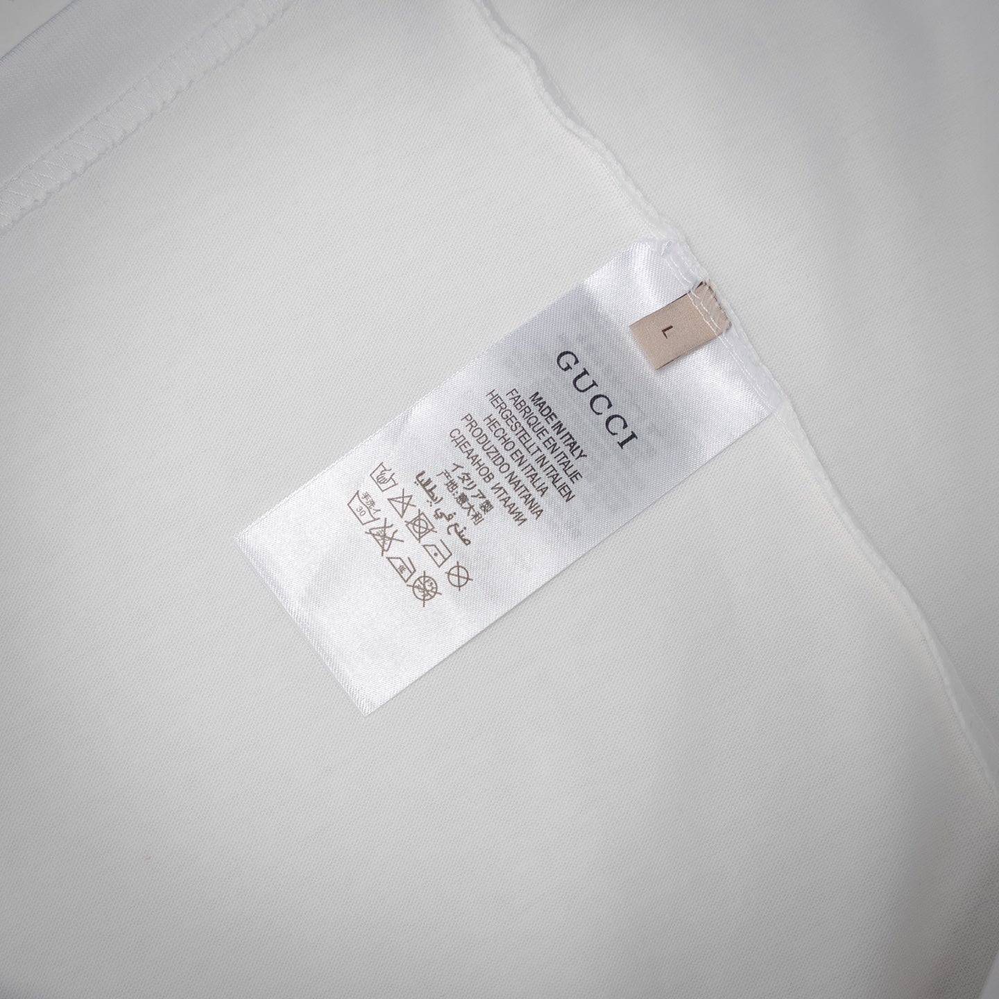 Guc 25ss embroidered t-shirt