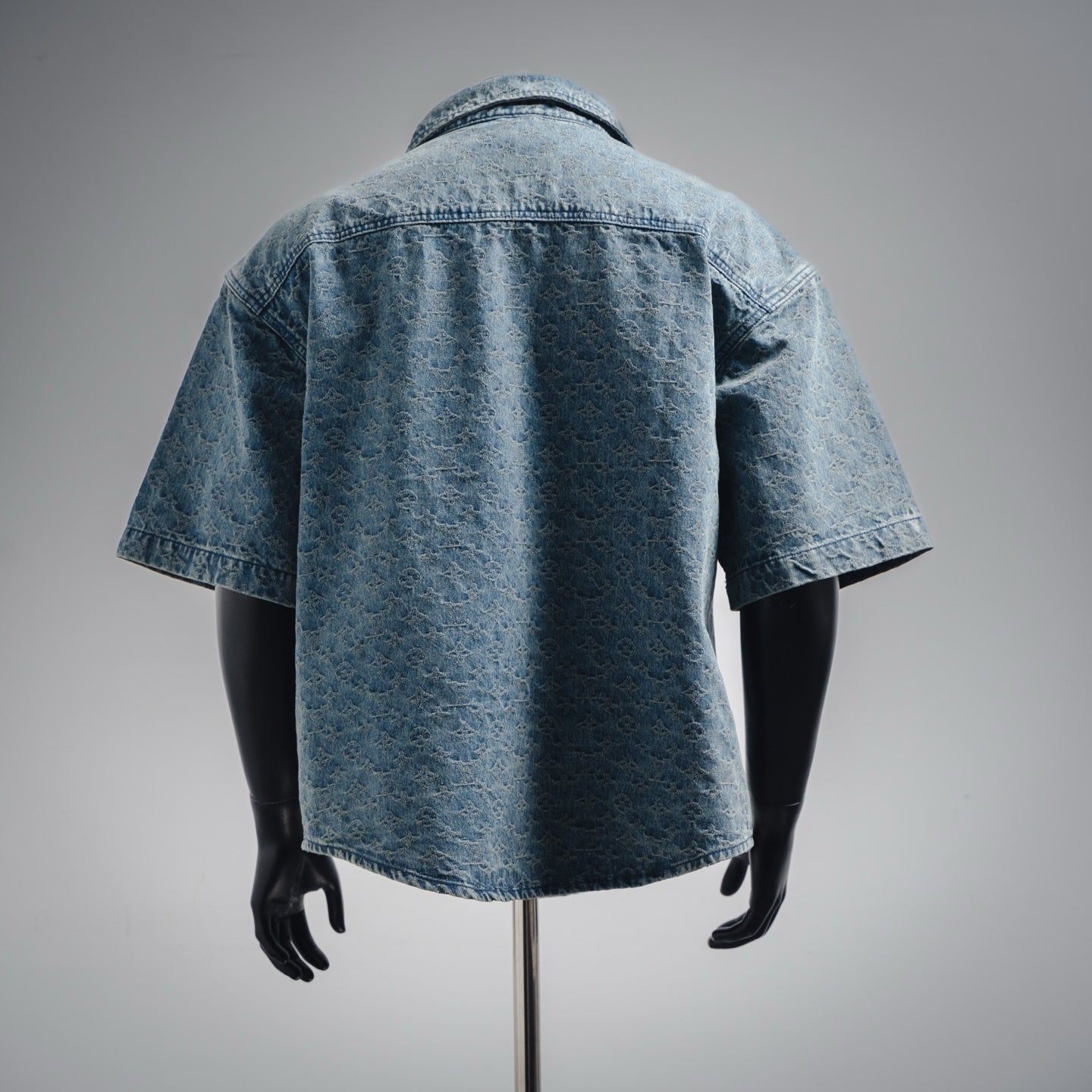 Louis 25ss jacquard denim shirt