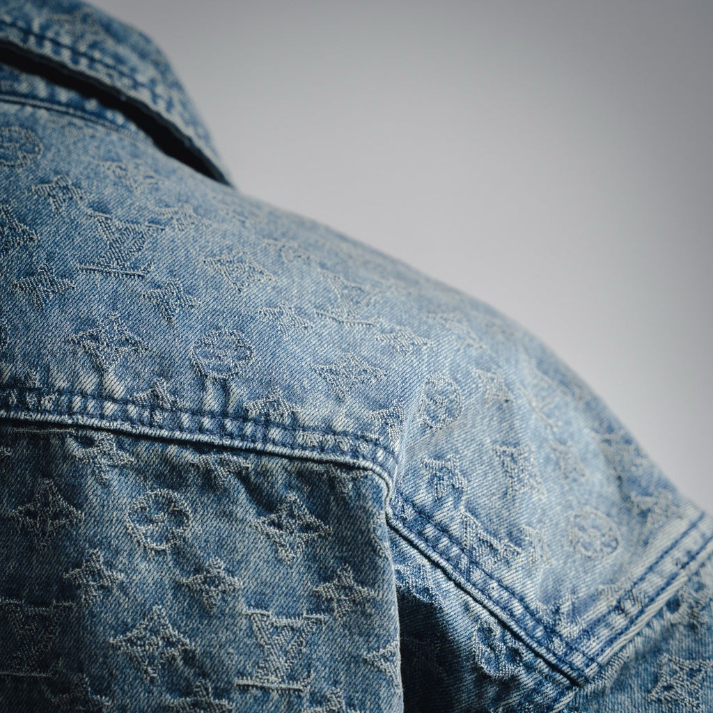 Louis 25ss jacquard denim shirt