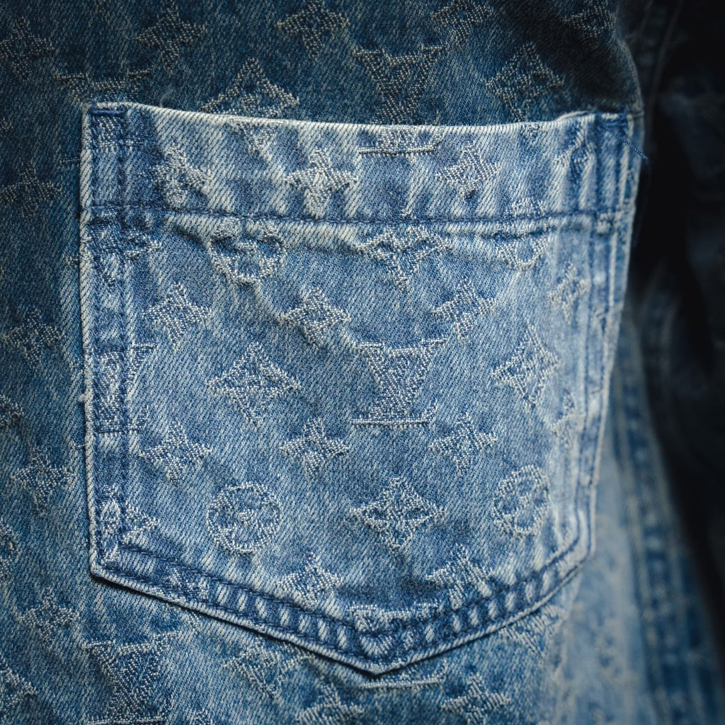 Louis 25ss jacquard denim shirt