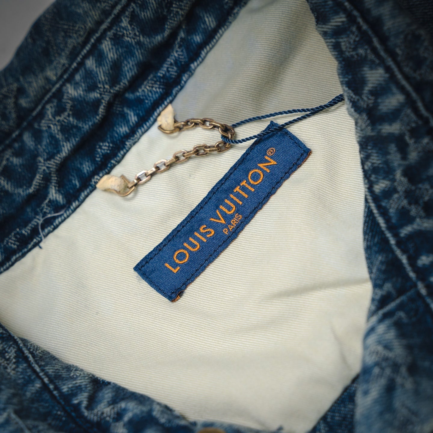 Louis 25ss jacquard denim shirt